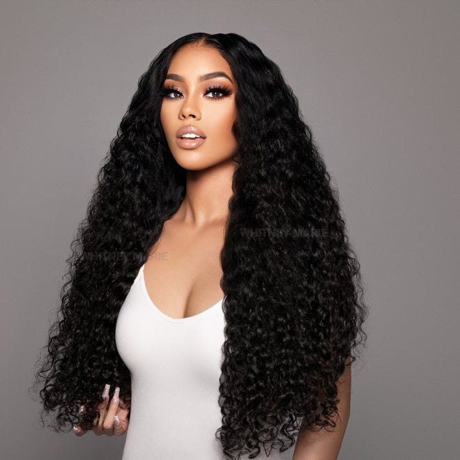 Lace Front Wig: Deep Curl #1B | WM Hair